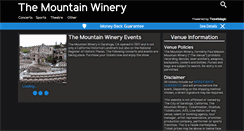 Desktop Screenshot of mountainwineryconcerts.com